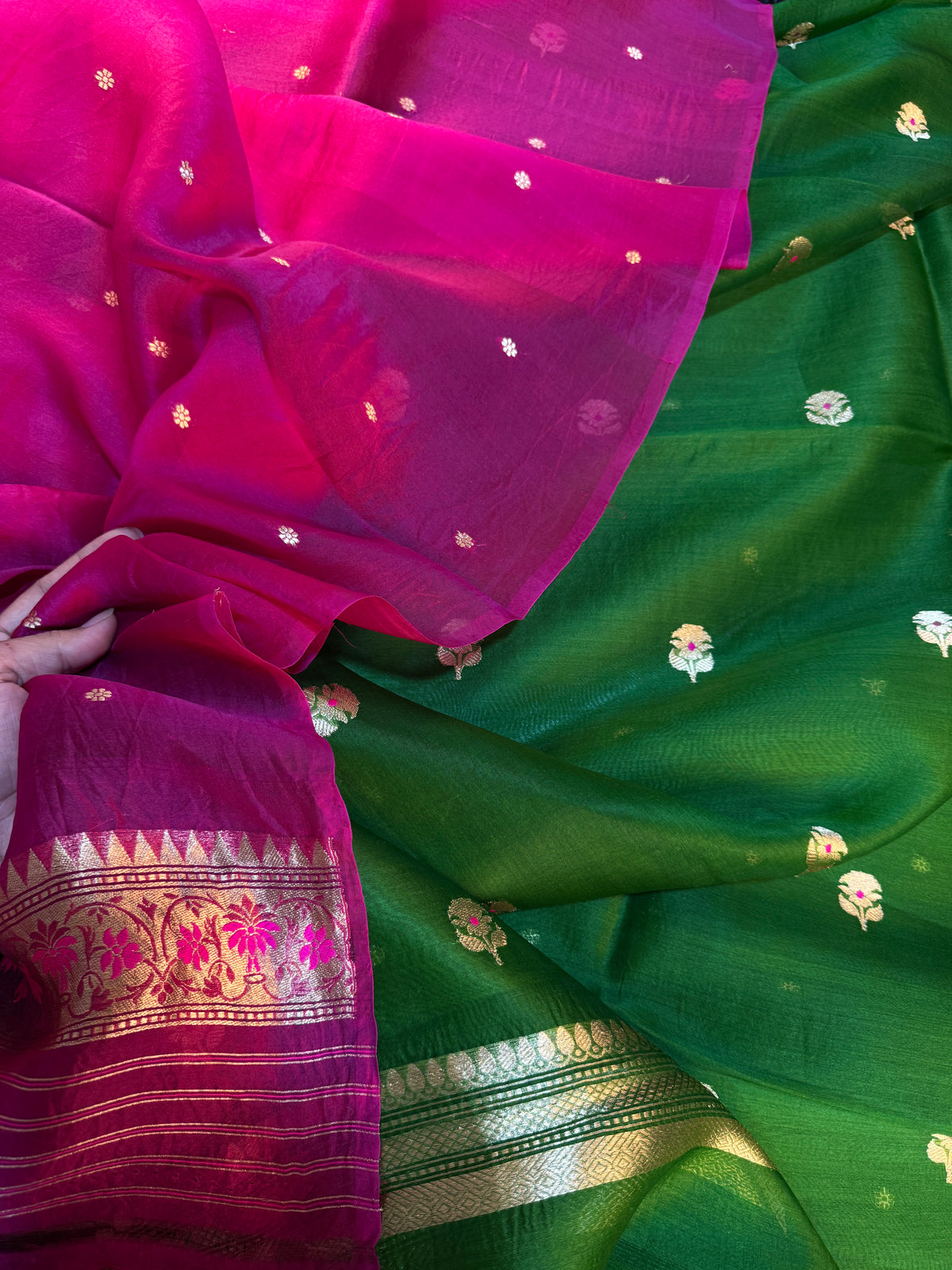 Gulzar Kora Silk Suit Set
