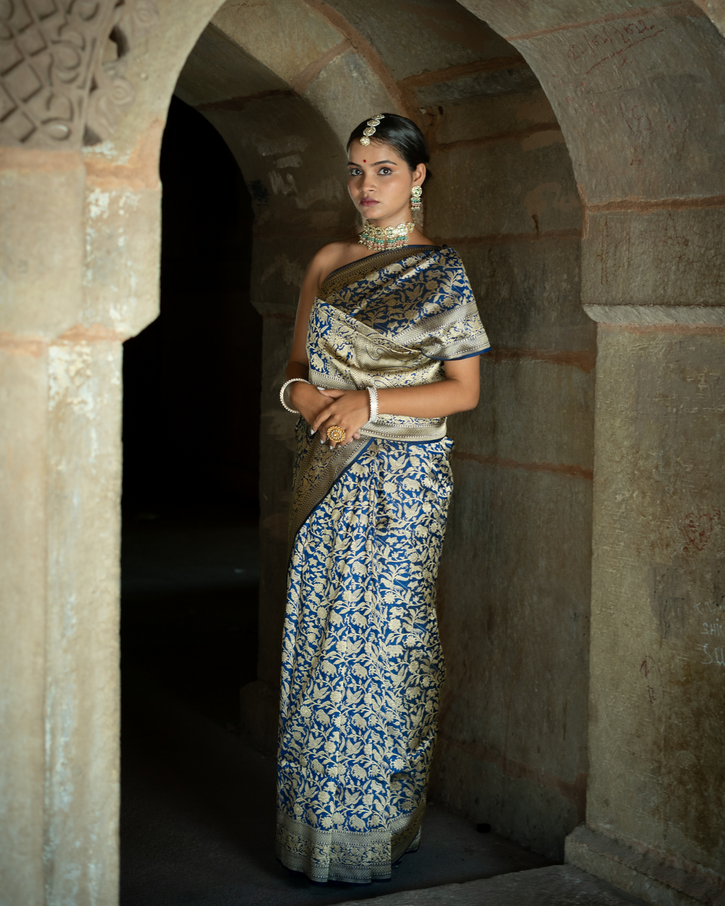 Pure Katan Banarasi Shikaargah Handloom Saree