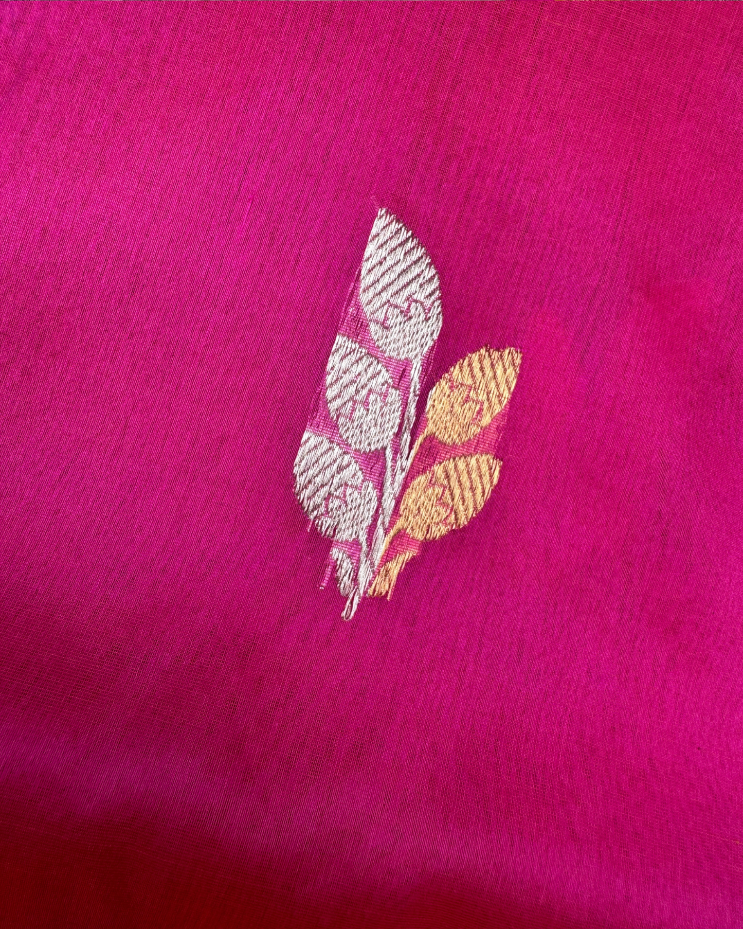 Pink Banarasi Handloom Double Kora Katan Handloom Saree