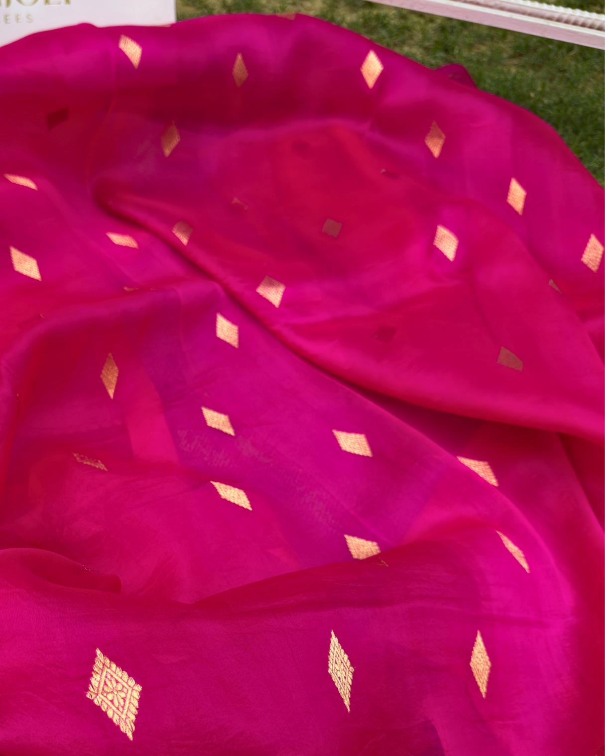 Pink Pure Banarasi Kora Silk Suit Set with Dupatta