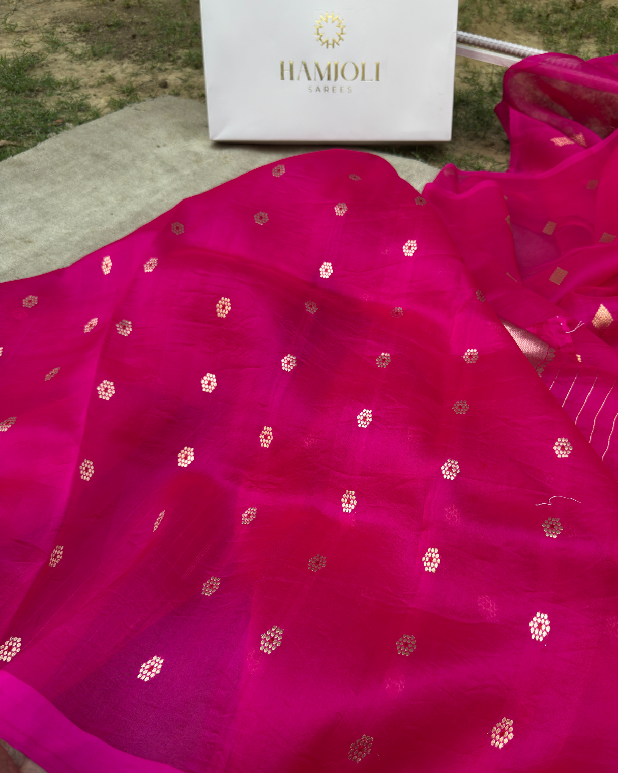 Pink Pure Banarasi Kora Silk Suit Set with Dupatta