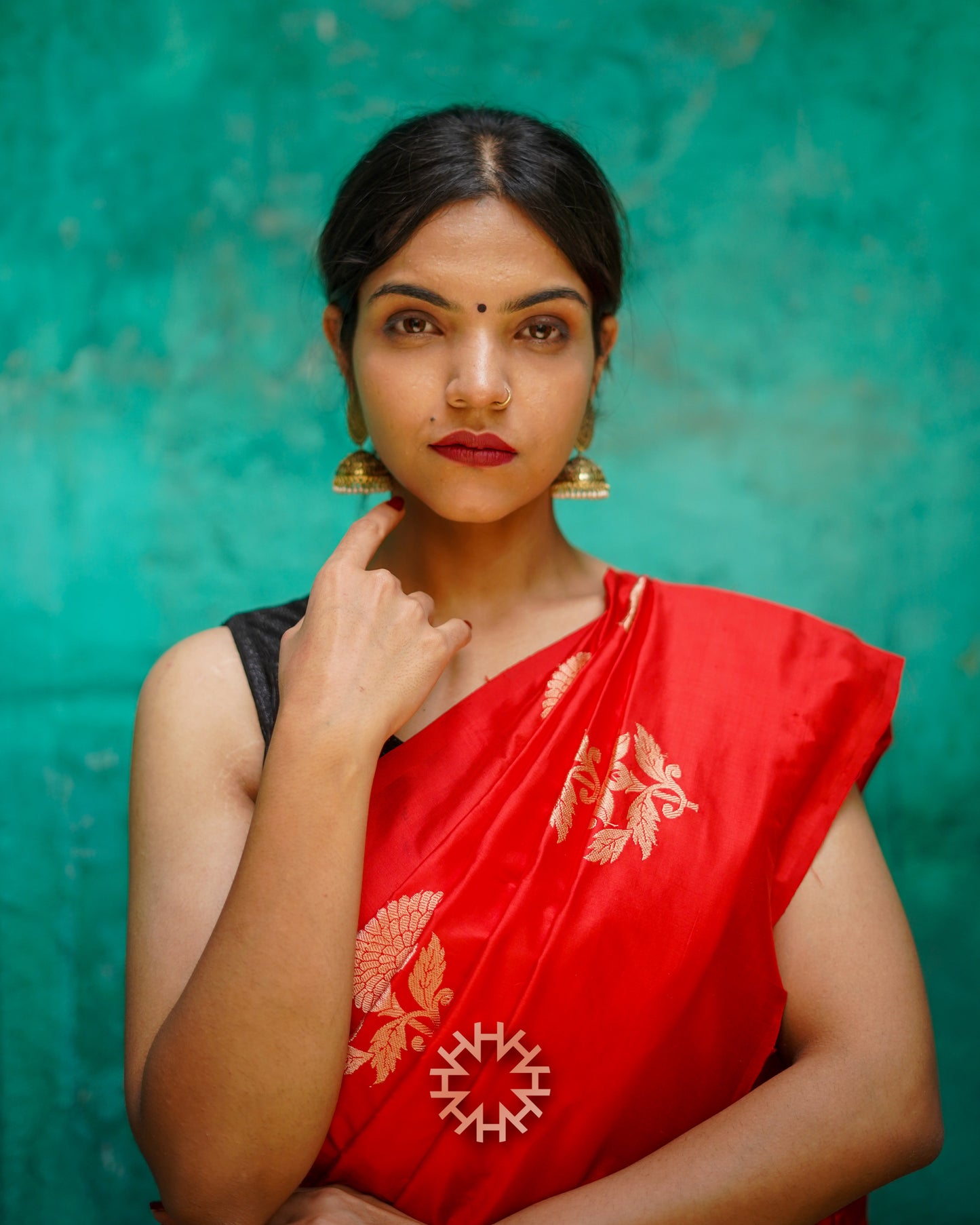 Red Pure Handloom Banarasi Katan Saree