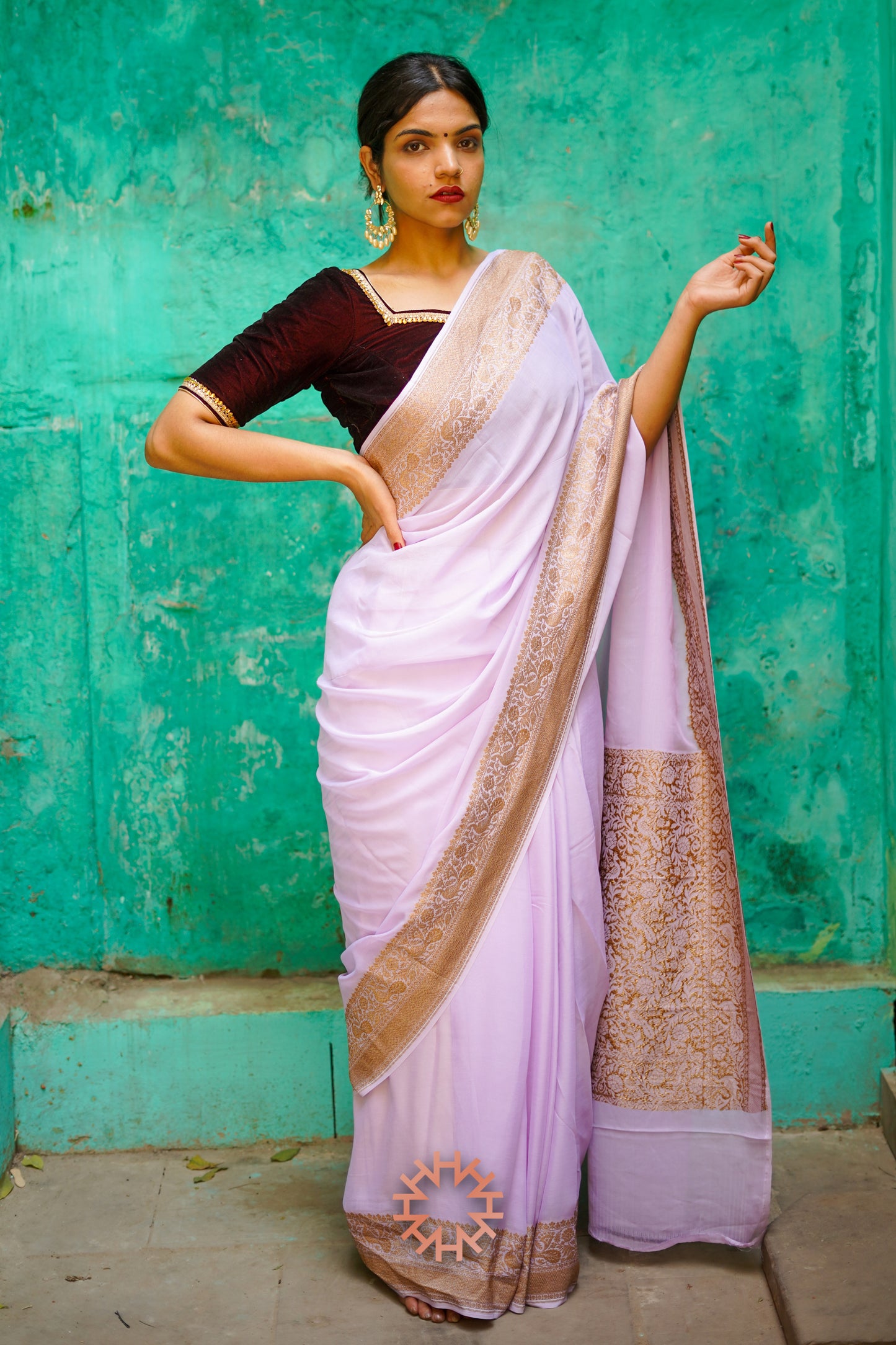 Khaddi Georgette Handloom Saree