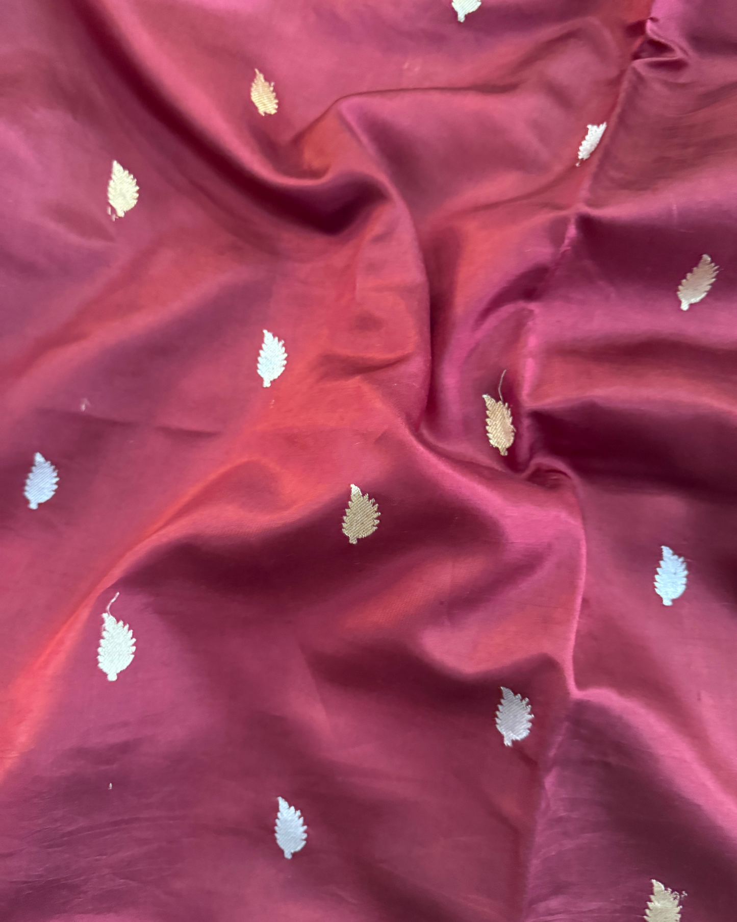 Brown Pure Banarasi Mulberry Soft Silk Saree