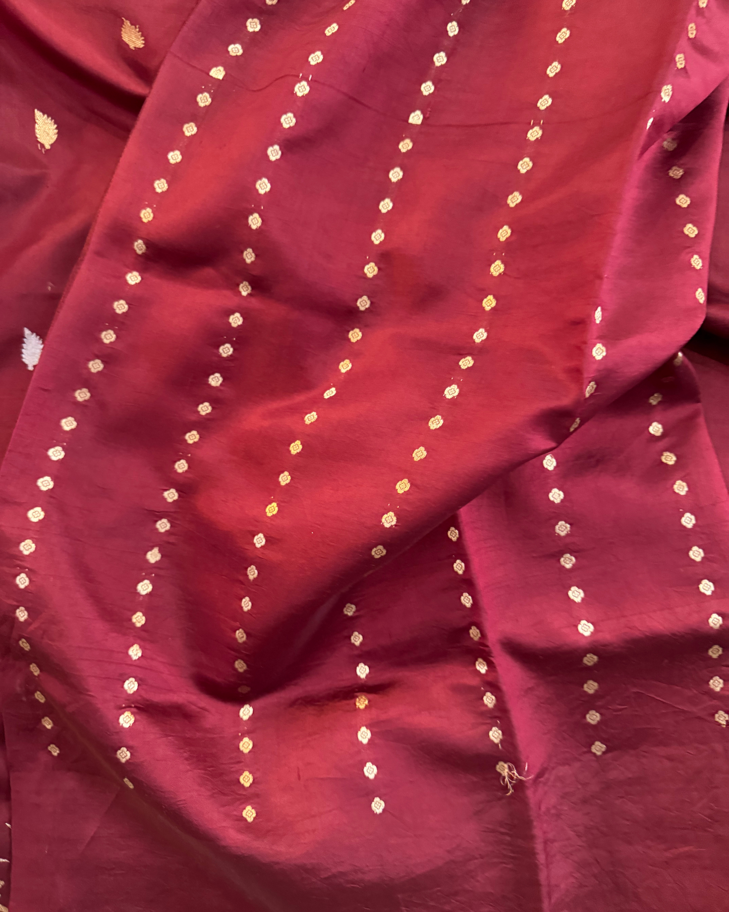 Brown Pure Banarasi Mulberry Soft Silk Saree