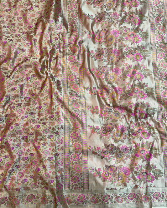 Banarasi Pure Jamawar Tanchui Saree