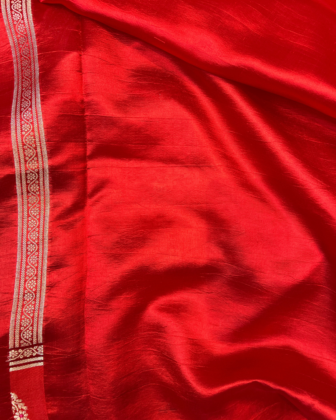 Ruby Red Raw Mango Saree