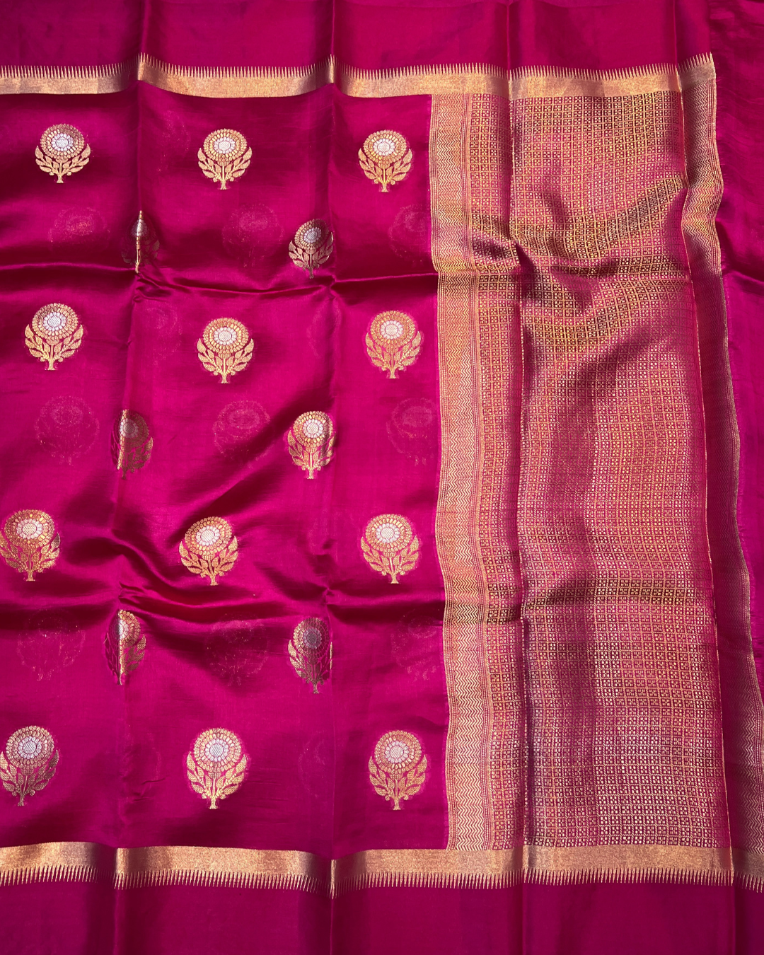 Rose Pink Raw Mango Saree