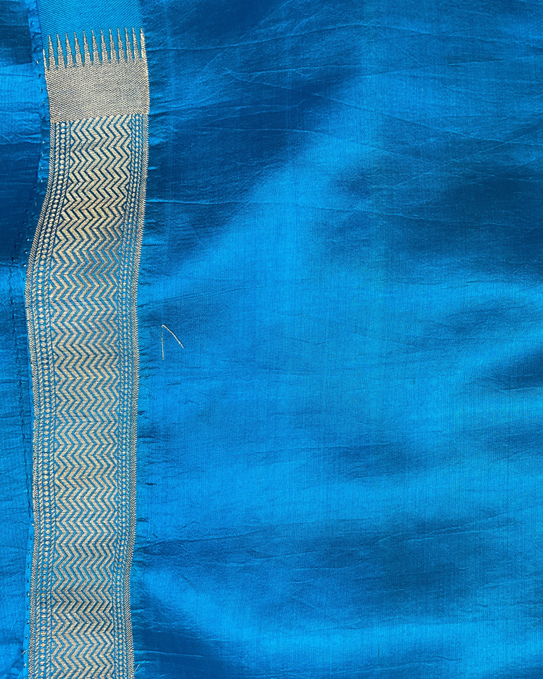 Royal Blue Raw Mango Saree
