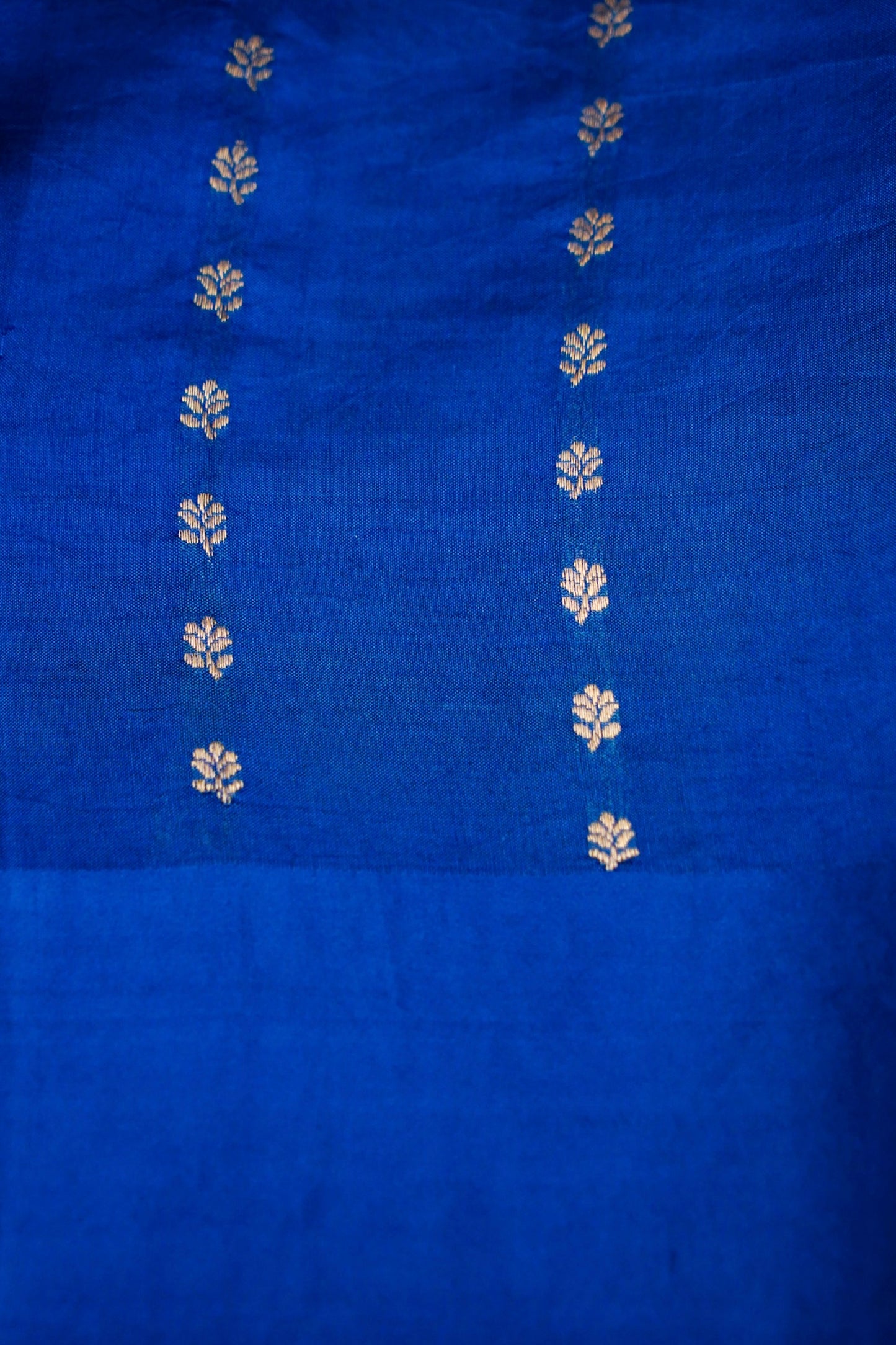 Blue Pure Mulberry Katan Silk Saree