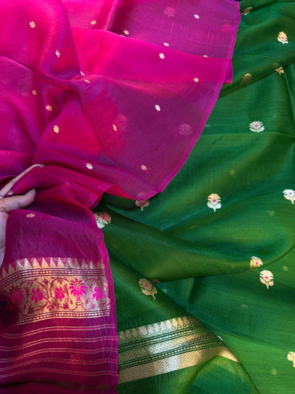 Gulzar Kora Silk Suit Set
