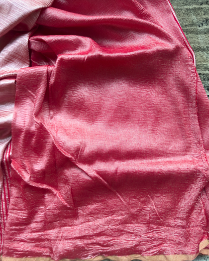 Red Pure Banarasi Munga Silk Saree