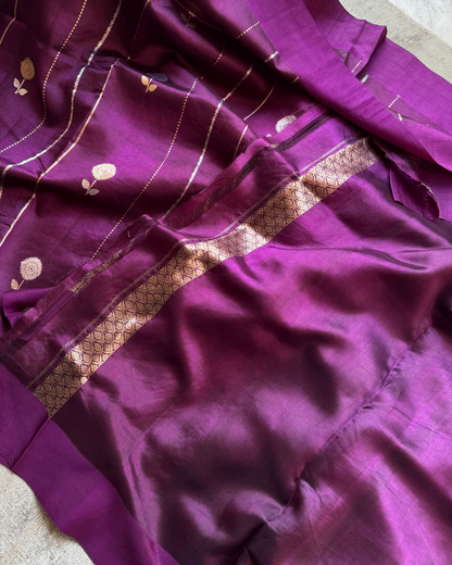 Deep Pink Pure Raw Mango Silk