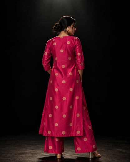 Pure Handloom Banarasi Silk Co-ord Set