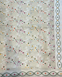 Kadhua weave border on ivory pure Tussar Georgette saree