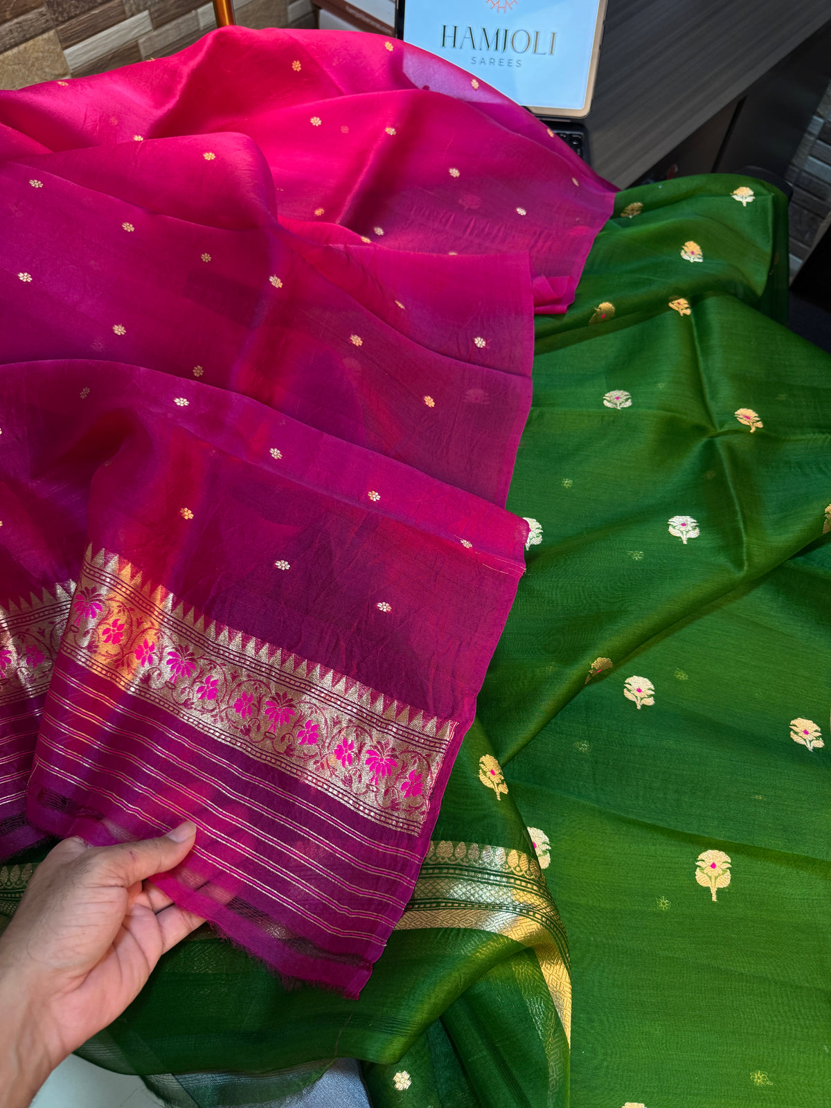 Gulzar Kora Silk Suit Set