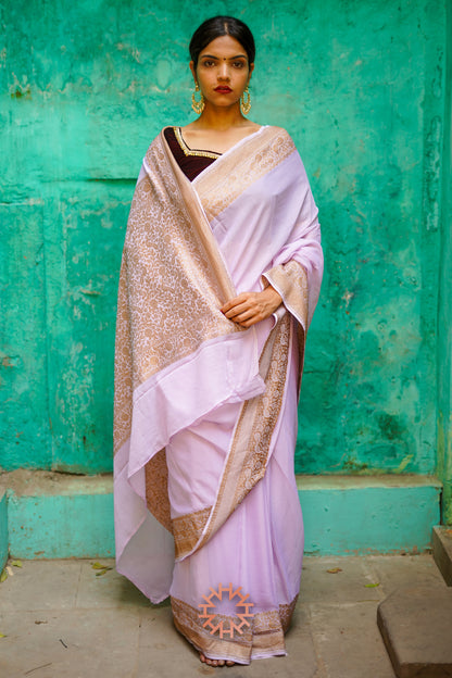 Khaddi Georgette Handloom Saree
