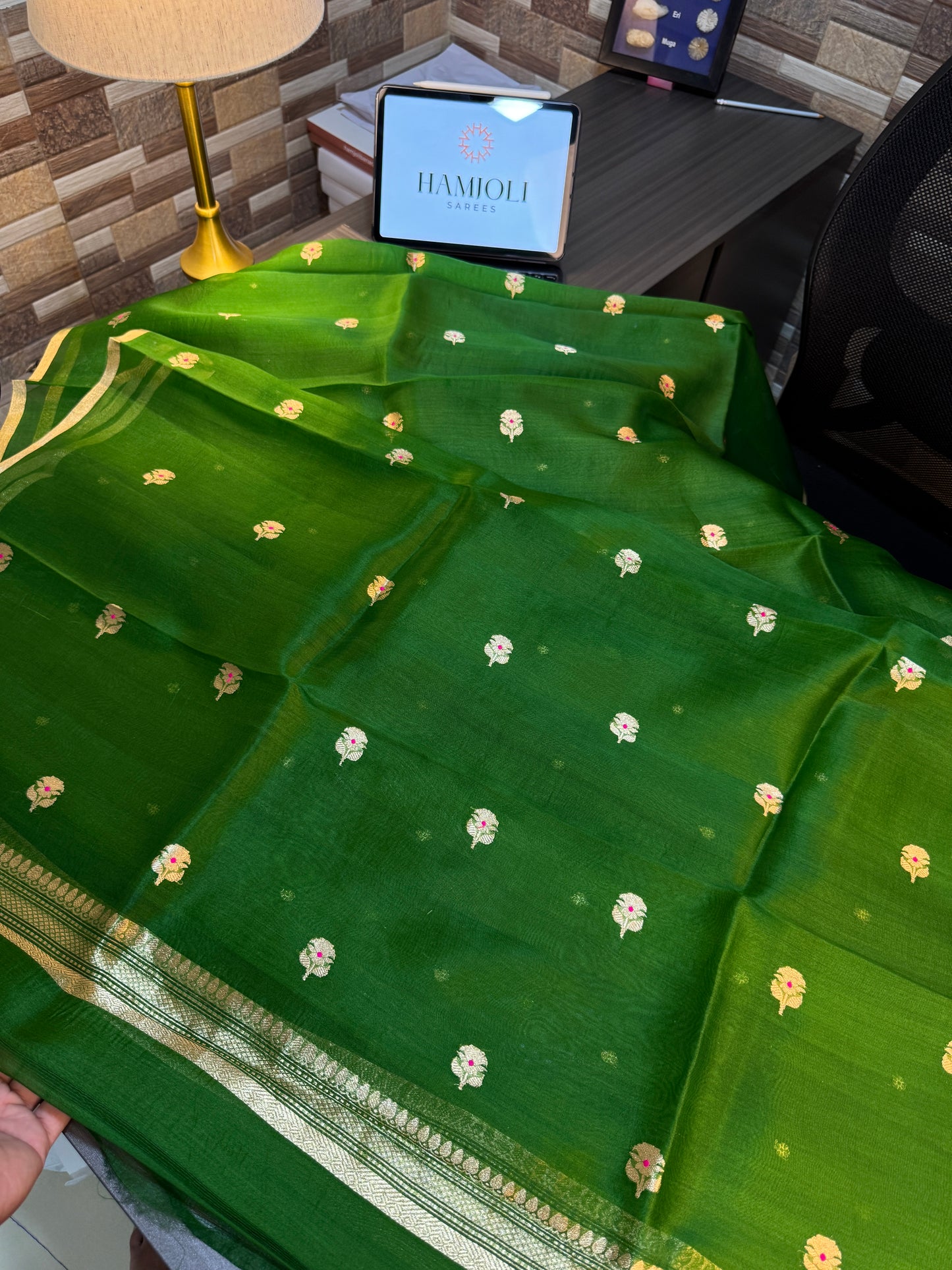 Gulzar Kora Silk Suit Set