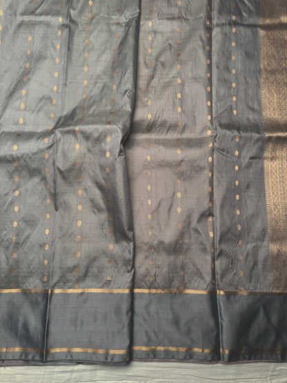 Blush Pink Pure Katan Silk Kadwa Handwoven Banarasi Saree