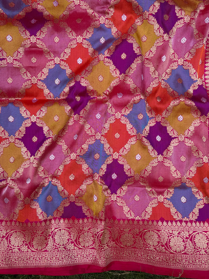 Agnivarna – Pure Katan Silk Kadwa Banarasi Saree | The Flame of Tradition