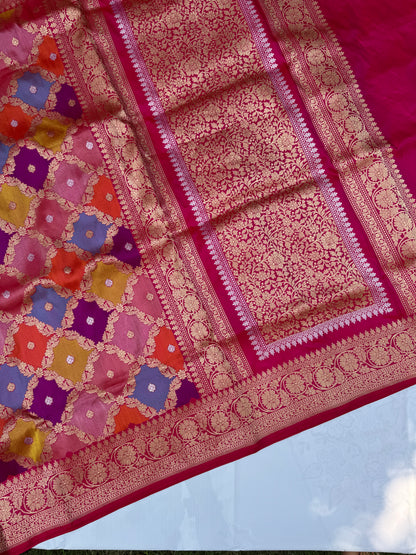 Agnivarna – Pure Katan Silk Kadwa Banarasi Saree | The Flame of Tradition
