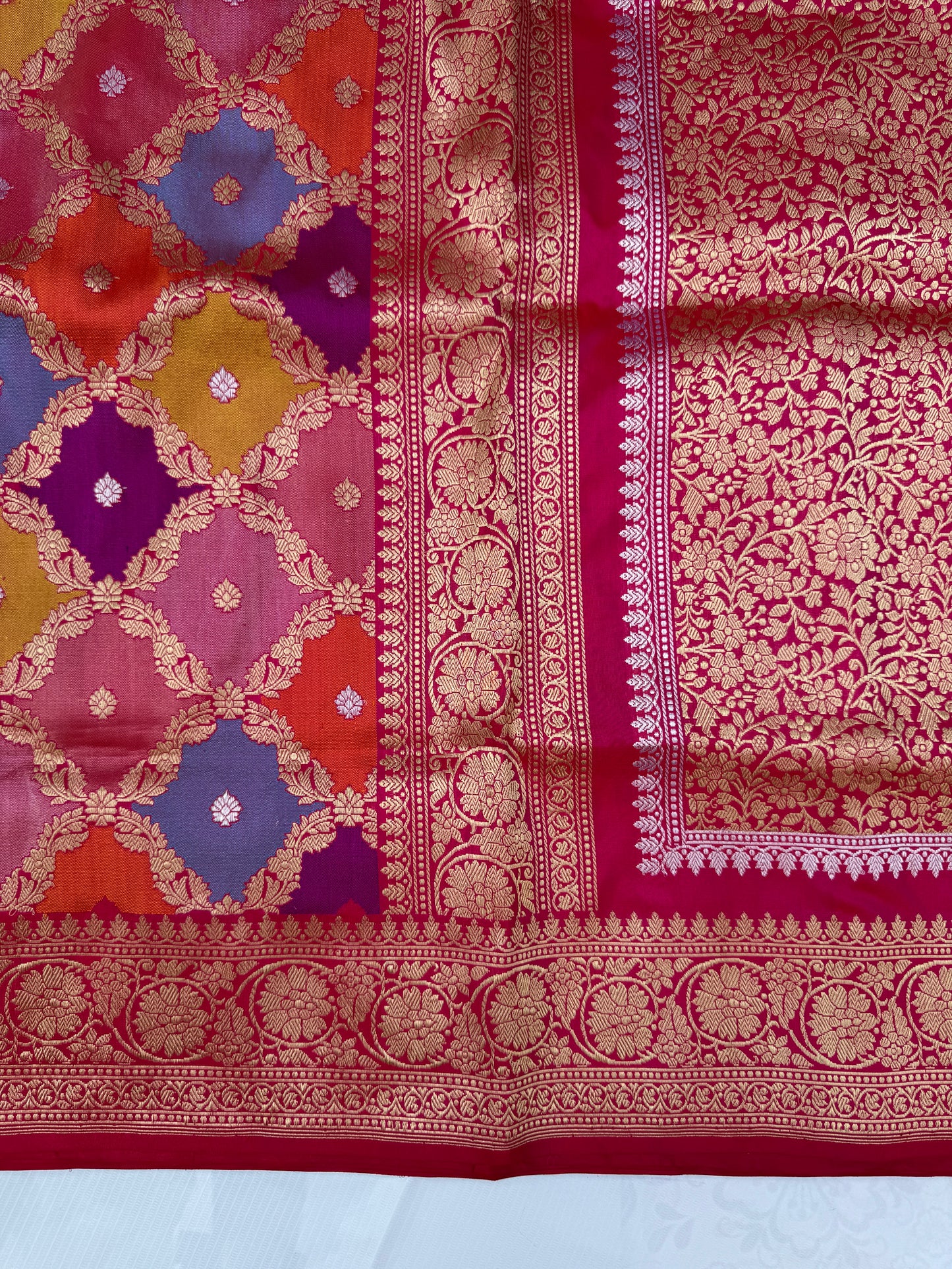 Agnivarna – Pure Katan Silk Kadwa Banarasi Saree | The Flame of Tradition