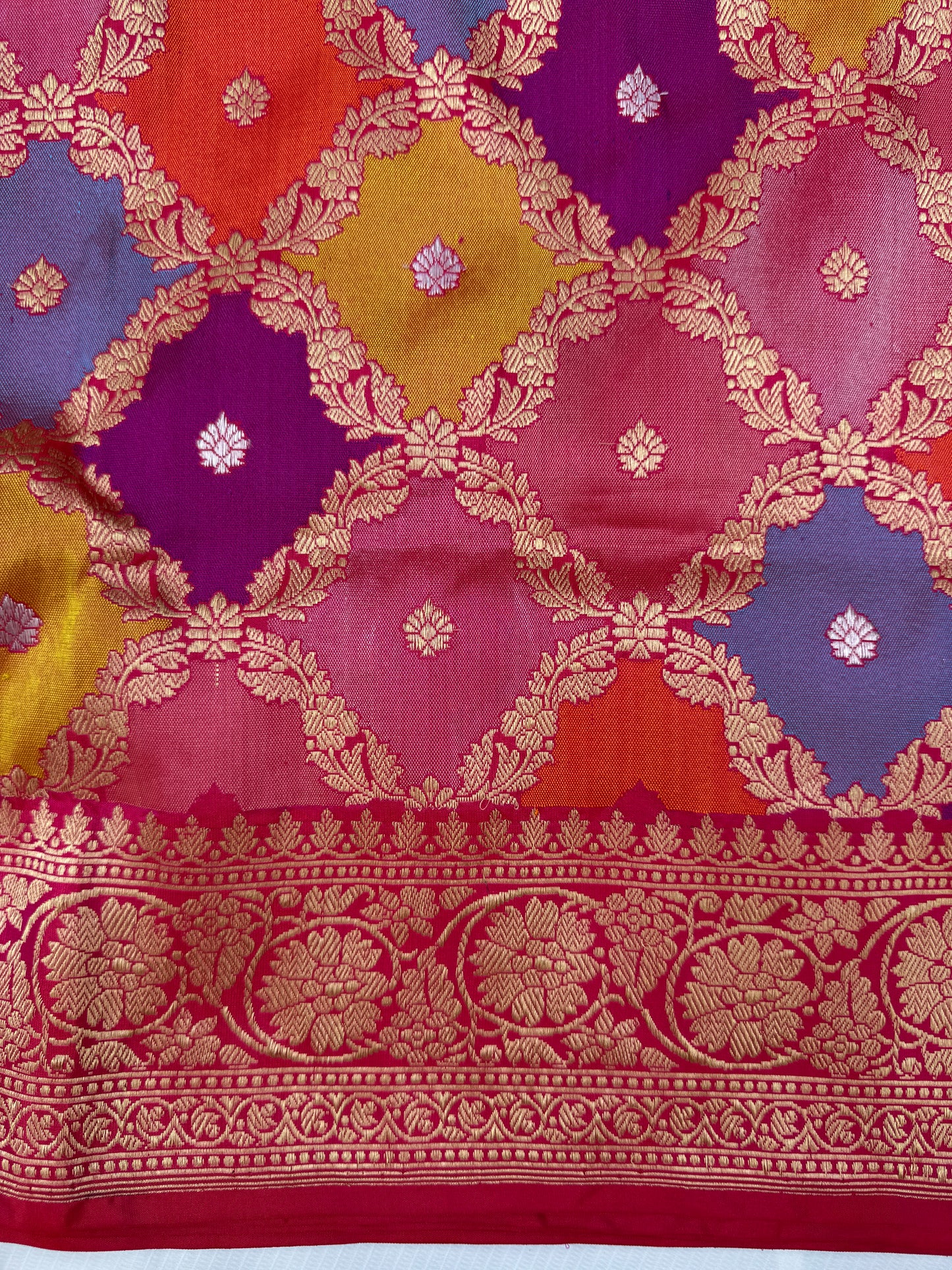 Agnivarna – Pure Katan Silk Kadwa Banarasi Saree | The Flame of Tradition