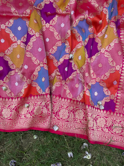 Agnivarna – Pure Katan Silk Kadwa Banarasi Saree | The Flame of Tradition