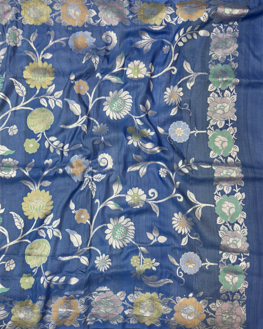 Pure Banarasi Tusser Georgette Saree