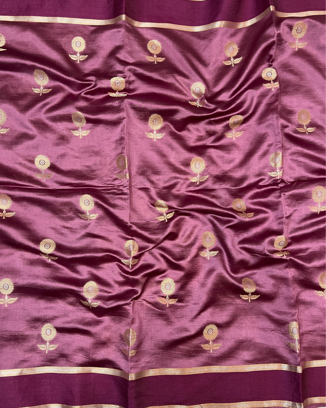 Pink Maroon Raw Mango Saree