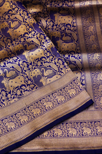 Pure Banarasi Kamdhenu Design Katan Handloom Saree